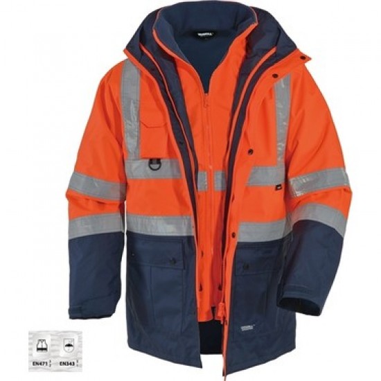 REFLEKTÖRLÜ PARKA MÜH.TİP 5+1 TURUNCU