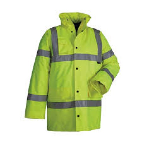 REFLEKTÖRLÜ PARKA TEK RENK YEŞİL