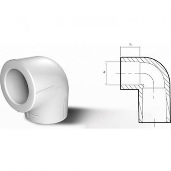 PPRC DİRSEK 110X90 MM BEYAZ FIRAT PPRC DİRSEK 110X90 MM BEYAZ FIRAT