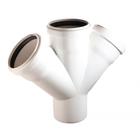 PVC ÇİFT ÇATAL DUBLEX 110X50 FIRAT